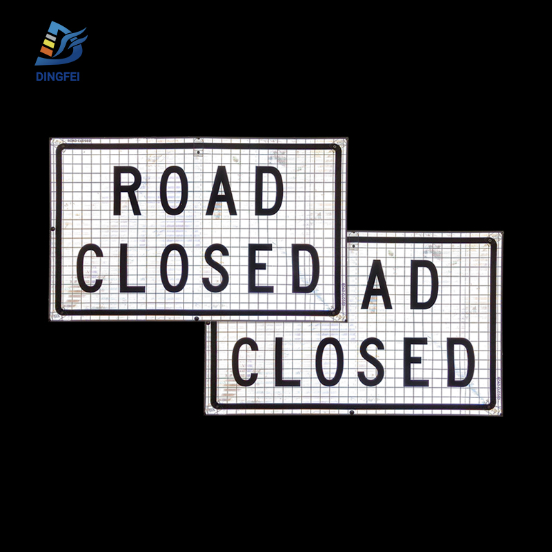 48" x 30" Road Closed Reflective Roll Up Traffic Sign - 